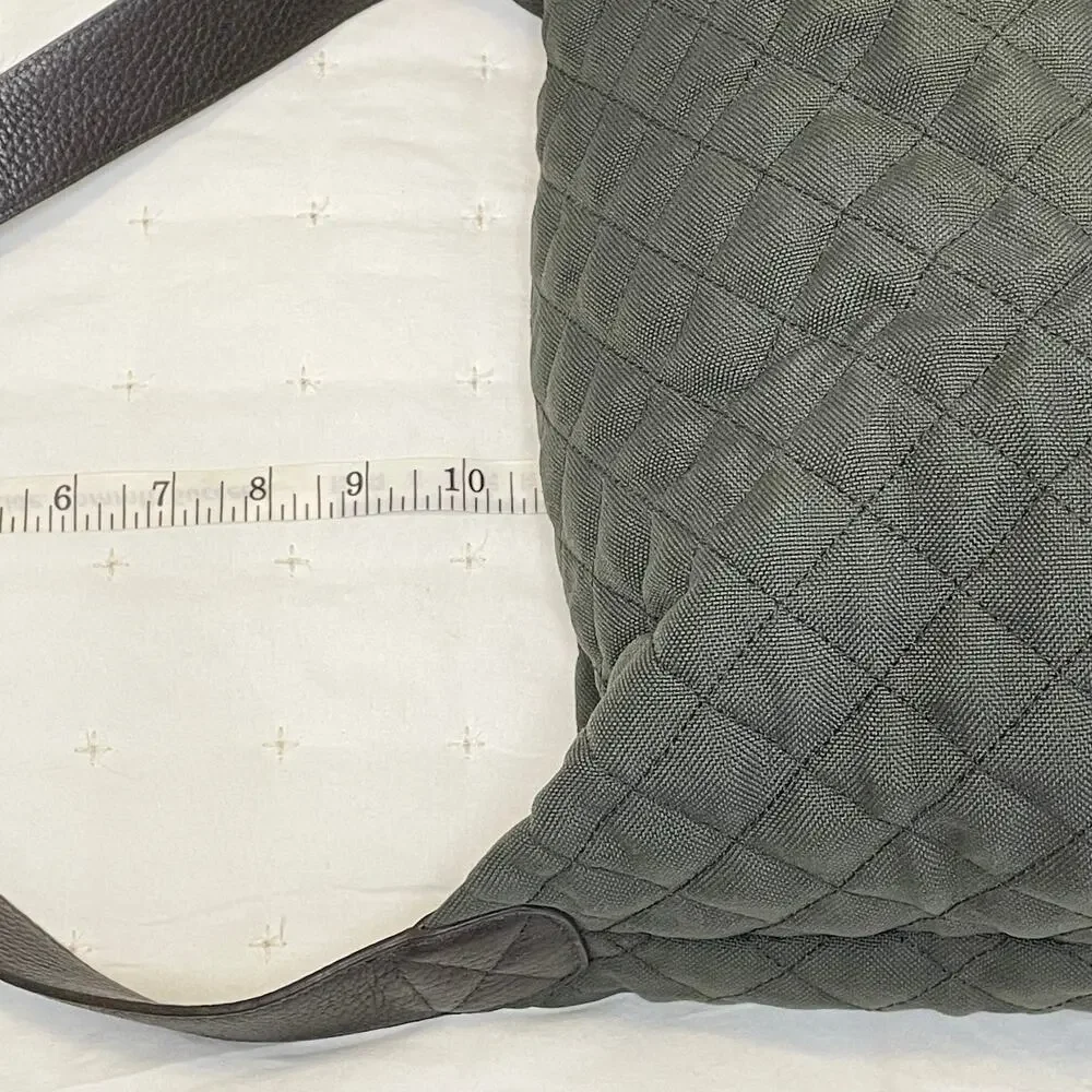 Talbots Army Green Quilted Shoulder Bag